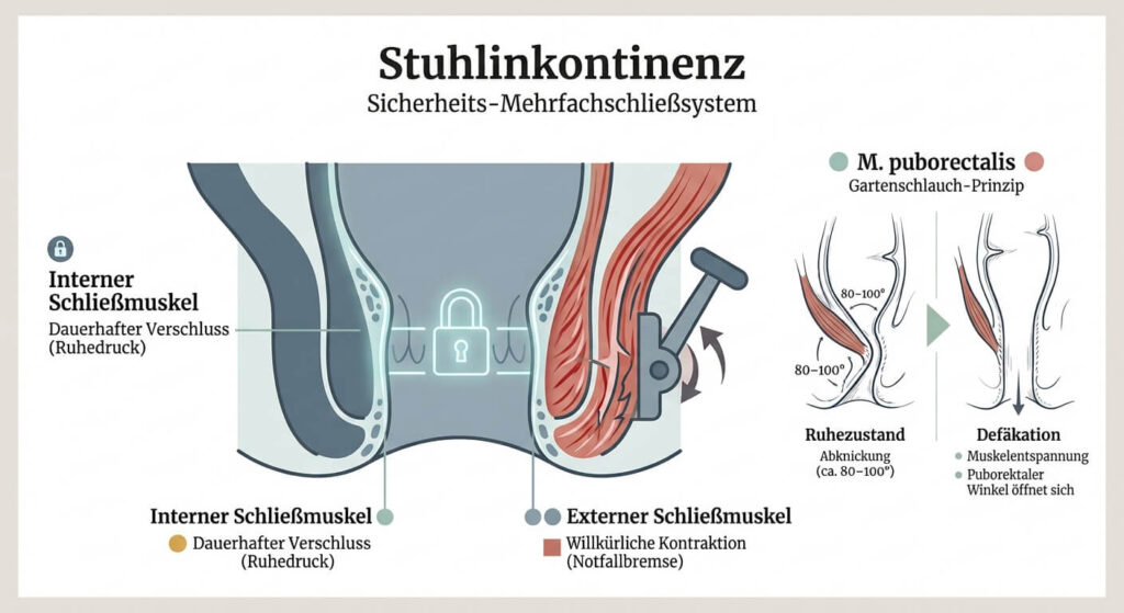 Schließsystem des Stuhlkontinenzsystems