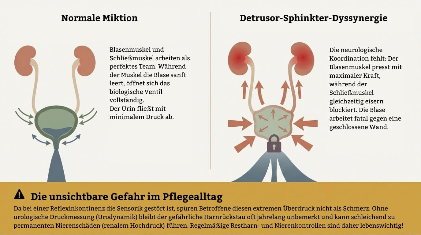 Detrusor-Sphinkter-Dyssynergie im Pflegealltag