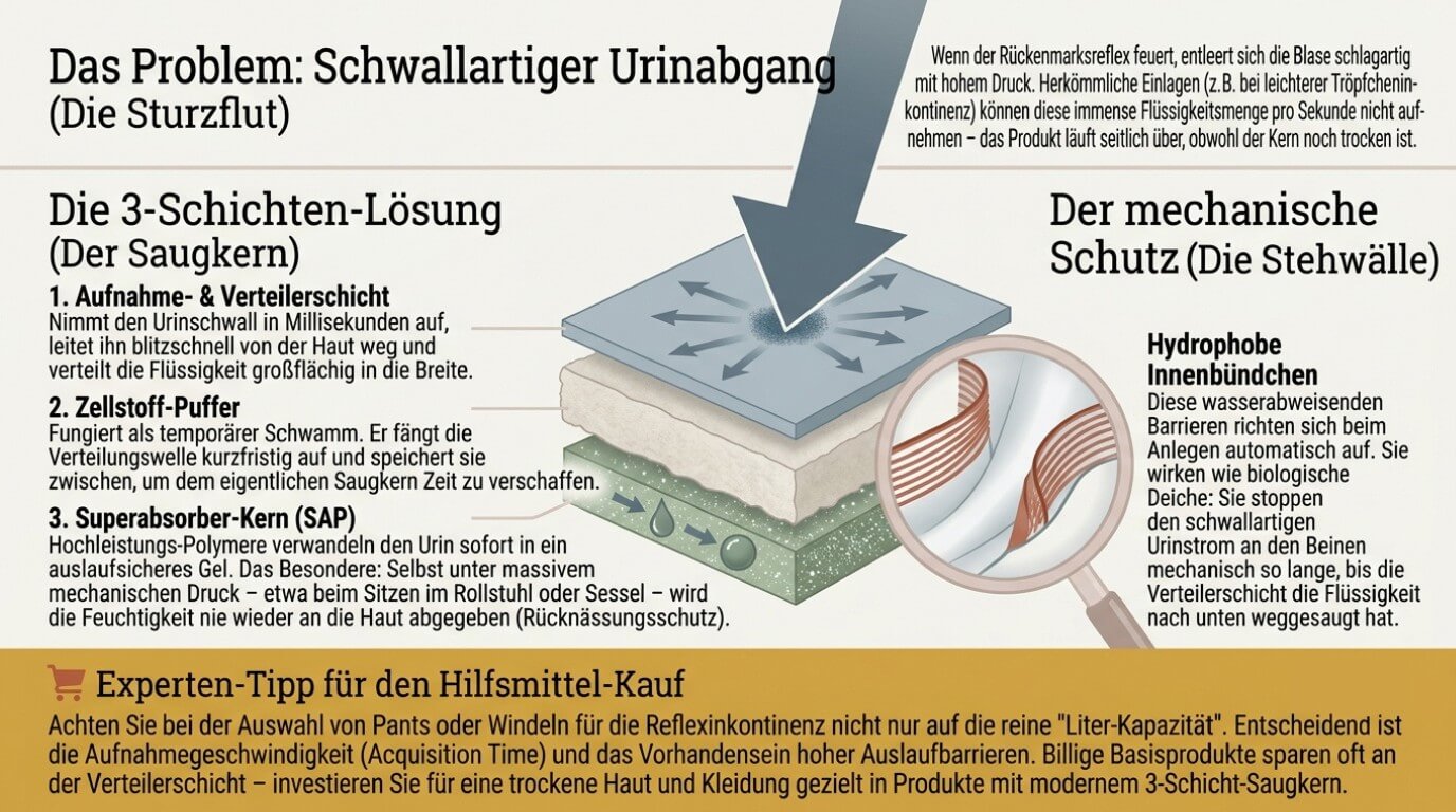 Funktionsweise von Inkontinenzwindeln