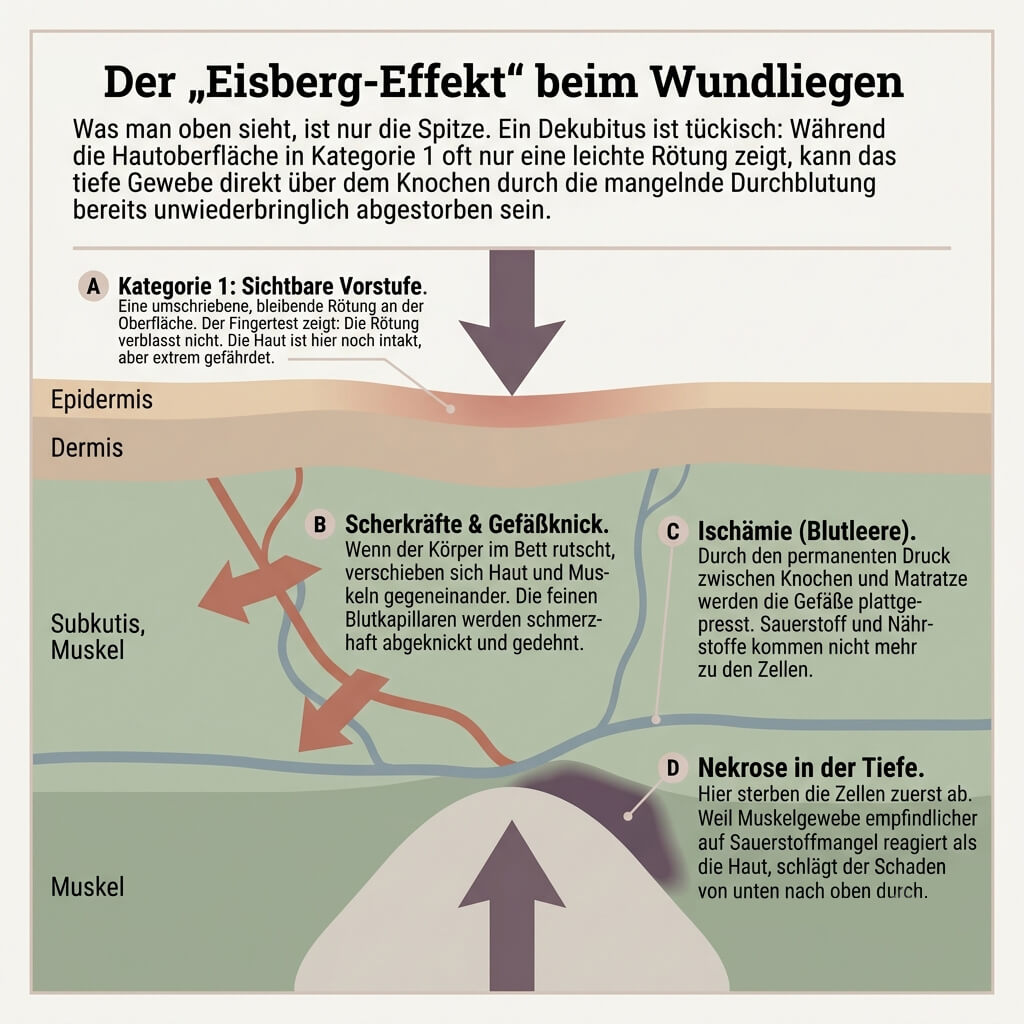 Infografik Dekubitus Wundliegen
